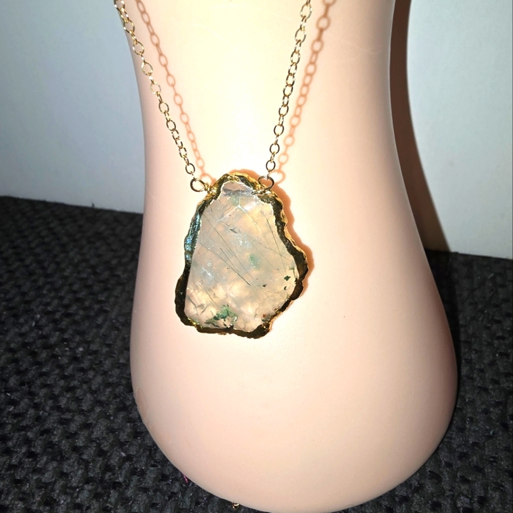 Prehnite necklace